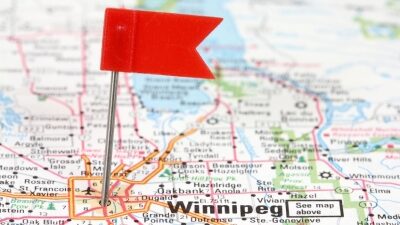 Winnipeg manitoba map